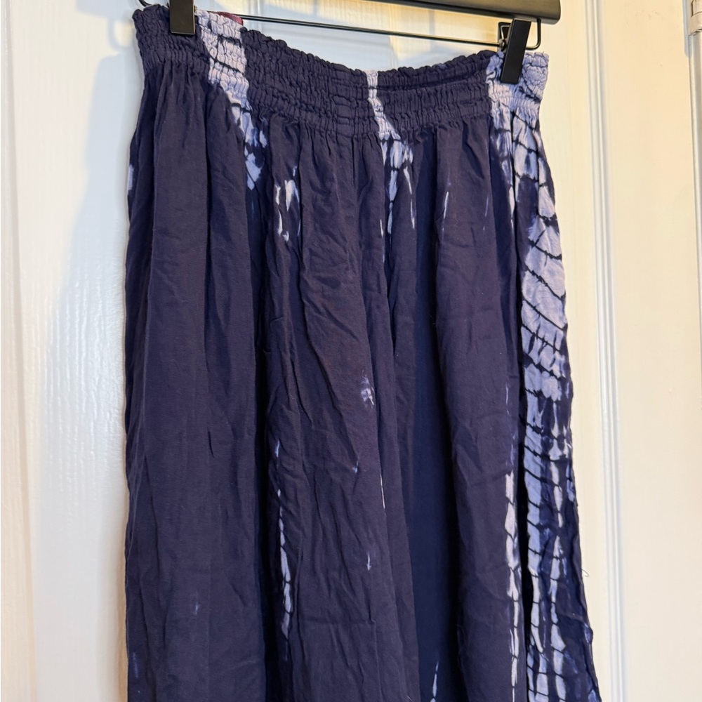 Boho Me Purple Tie Dye Wide Leg Flowy Pants Size M - Picture 4 of 8